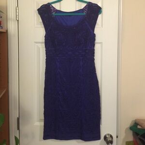 Sue Wong dress 8 sapphire soutache